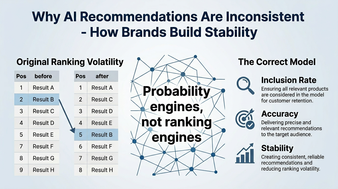 Why AI Recommendations Are Inconsistent — and How Brands Build Stability