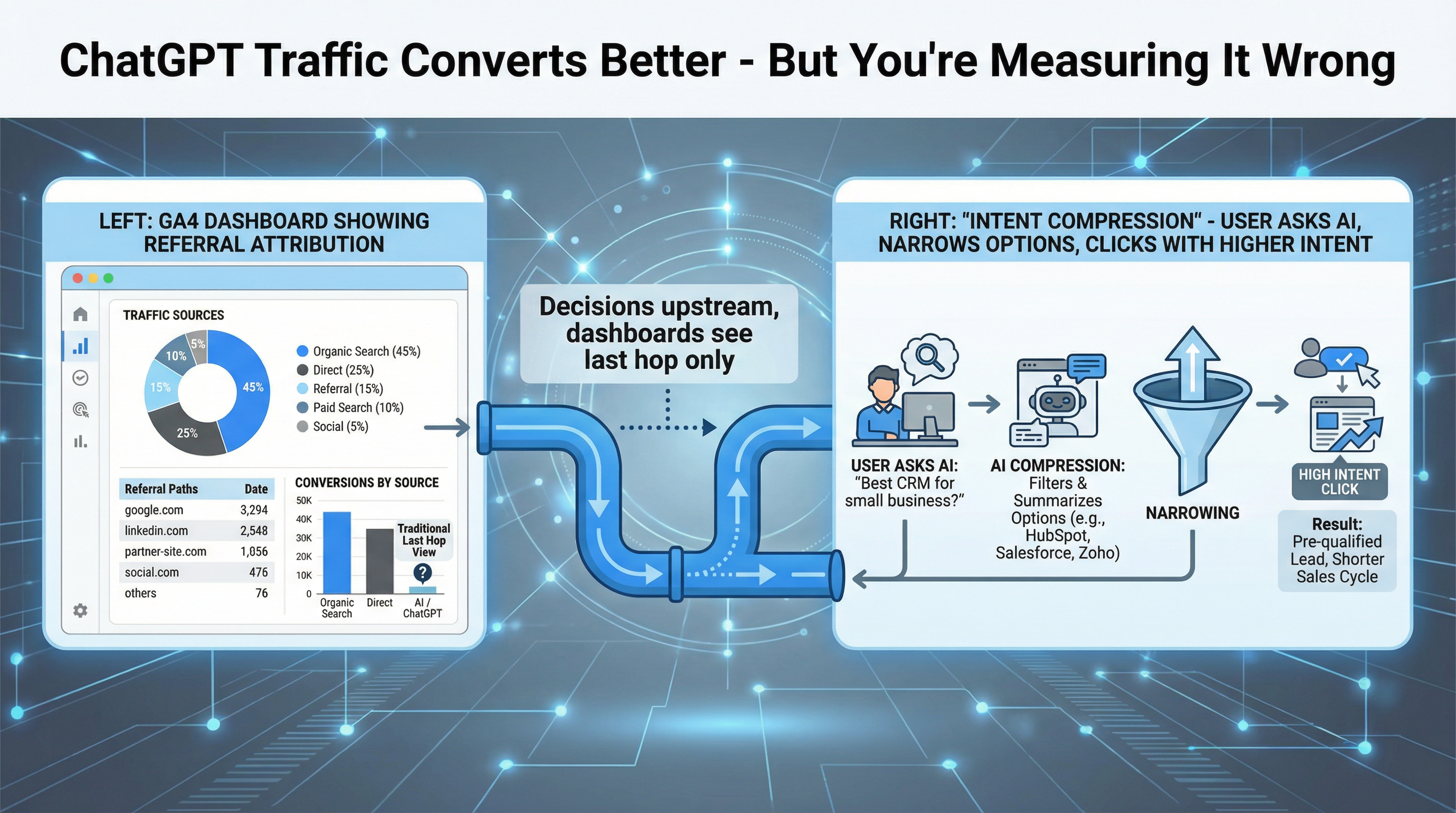 ChatGPT Traffic Converts Better — But You're Measuring It Wrong
