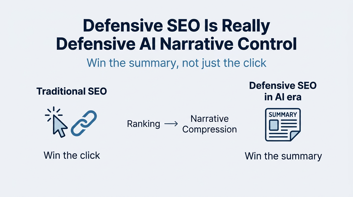 Defensive SEO Is Really Defensive AI Narrative Control