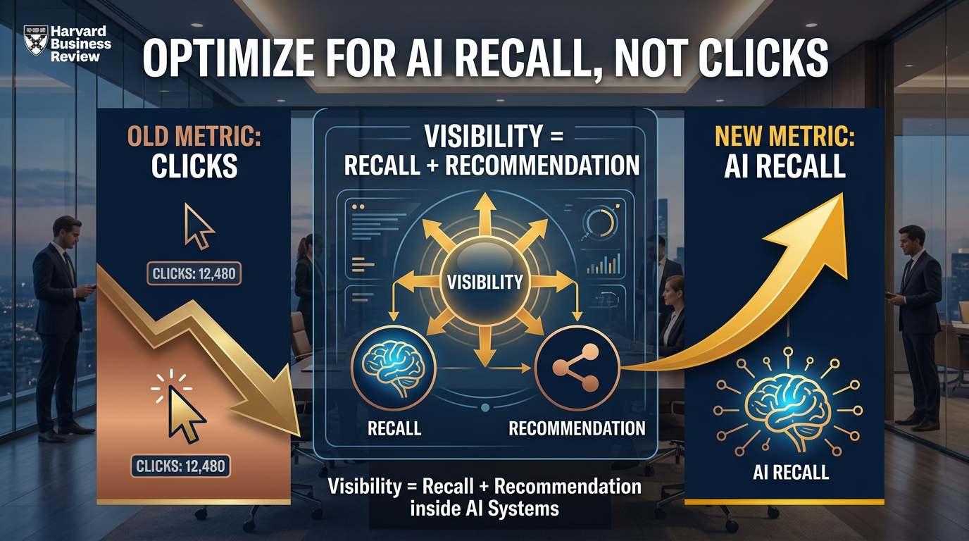 HBR Just Confirmed the Shift: Optimize for AI Recall, Not Clicks