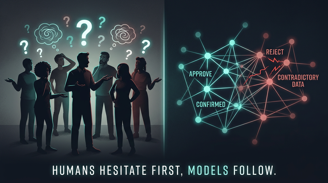 Inconsistent Answers Confuse People First, Then AI